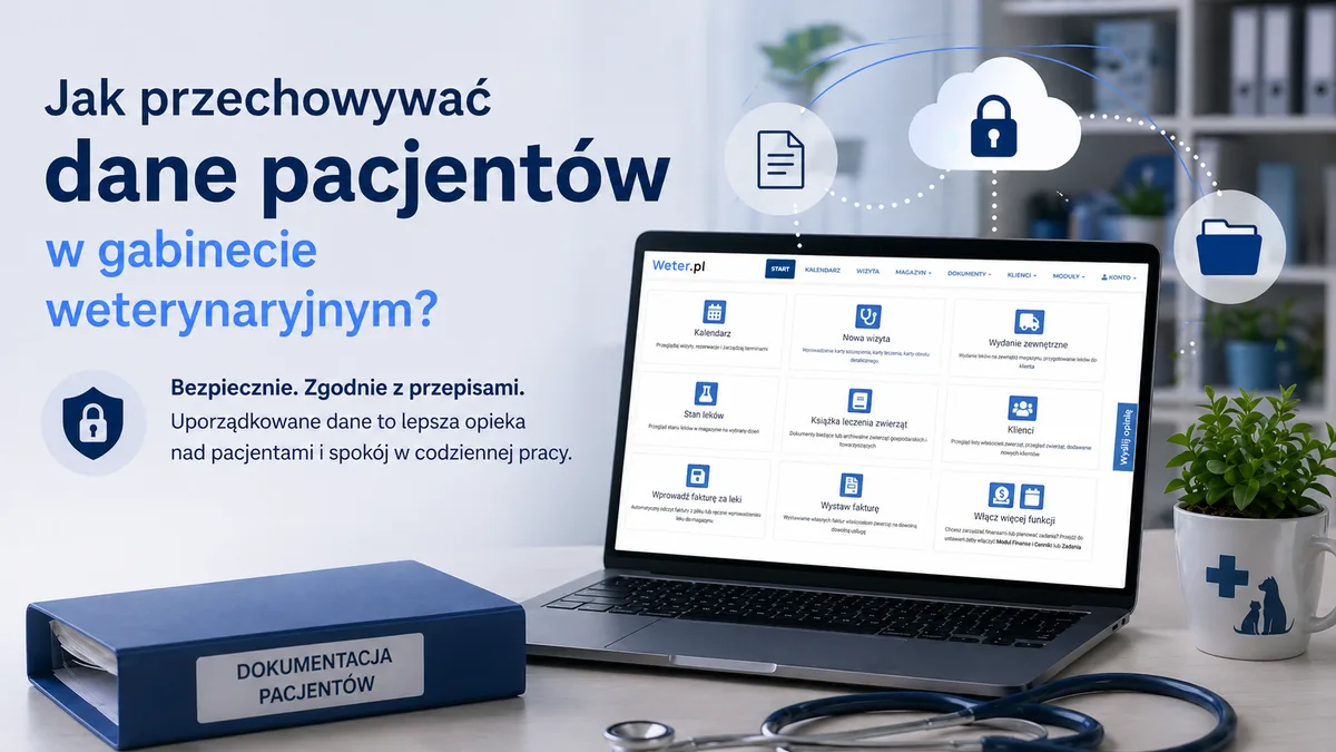 przechowywanie danych pacjentów w gabinecie weterynaryjnym – program weterynaryjny i dokumentacja weterynaryjna