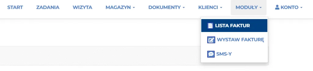 Zrzut ekranu: gdzie znaleźć funkcję eksportu do KSeF