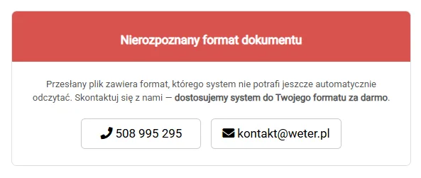 Zrzut ekranu: przykład: faktury za leki i realne usprawnienia